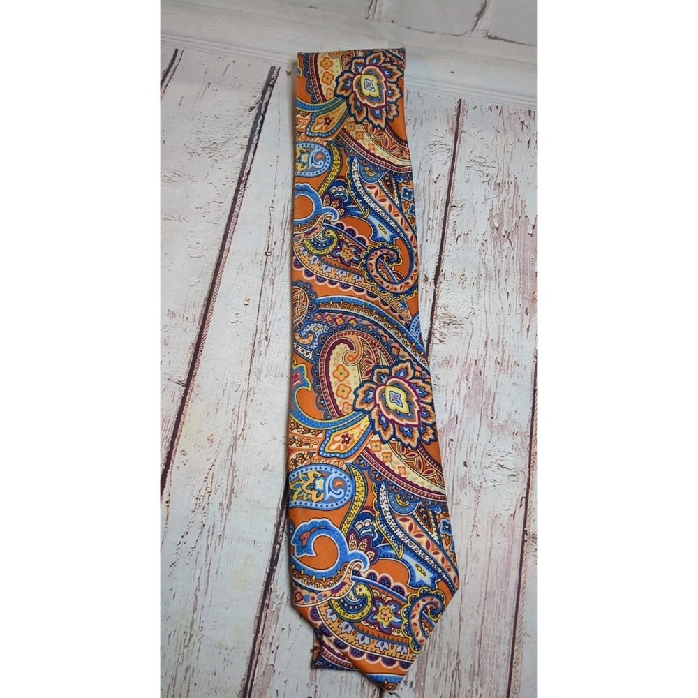 Geoffrey Beene Men's Extra Long Tie Paisley Pattern 63" x 3½"